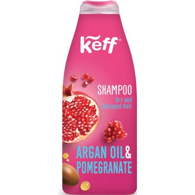 Keff Šampon pro suché vlasy Granátové jablko & Arganový olej, 500 ml – Zbozi.Blesk.cz