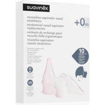 Suavinex Anatomical Nasal Aspirator Replacements náhradní sosáky na odsávačku hlenů 12 ks – Hledejceny.cz