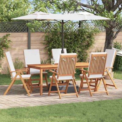 Omaxi 623331 Zahradní křeslo s polštářem 6 ks Hnědá 57 x 71.5 x 104 cm – Hledejceny.cz