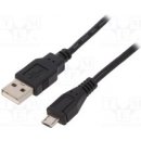 Qoltec 50498 USB A male / MicroUSB male, 5P, 0,5m