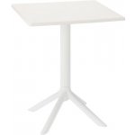 Pro-Tech shop FAT0961 Zahradní stolek čtvercový 60 x 60 x 77,5cm bílý 62387 – Hledejceny.cz