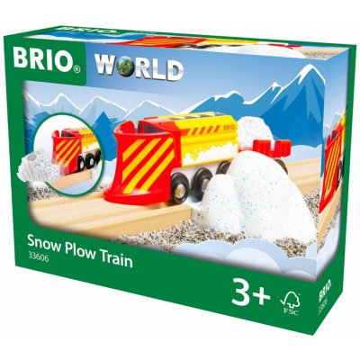 Brio WORLD 33606 Vlak se sněhovým pluhem – Zboží Mobilmania