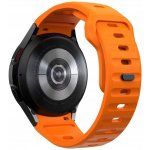 Tech-Protect Silicone Line na Samsung Galaxy Watch 4 / 5 / 5 Pro / 6 / 7 / FE, oranžový TEC313594 – Zboží Živě