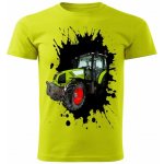 Pánské tričko s traktorem Claas Arion 400 limetkové – Zbozi.Blesk.cz