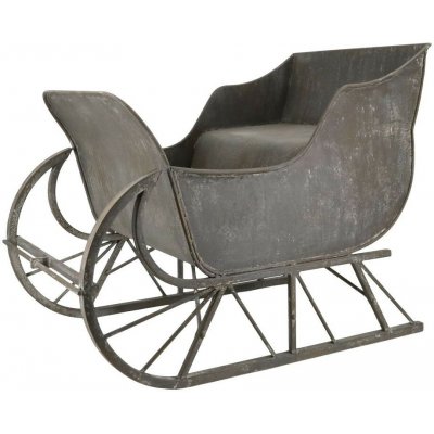 Zinkové antik kovové sáně Dreaming Christmas - 48*50*63 cm - Chic Antique – Hledejceny.cz
