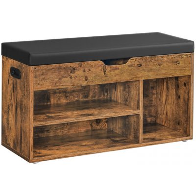 Vasagle LUJZA tmavá hnědá/černá LHS30BX – Sleviste.cz