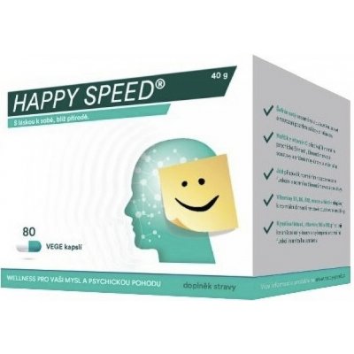 HAPPY SPEED 80 vege kapslí – Hledejceny.cz