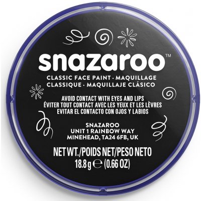 Snazaroo barva na obličej 18 ml černá – Zboží Mobilmania