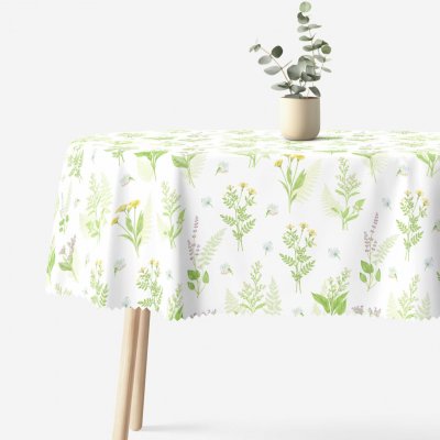Goldea oválný teflonový ubrus lesní kvítí 120x160 cm – Hledejceny.cz