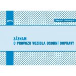 Optys 1177 Záznam o provozu vozidla osobní dopravy číslovaný – Zboží Dáma