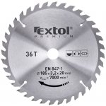 EXTOL PREMIUM pilový kotouč s SK plátky, 185x2,2x20mm, 36T, šířka SK plátků 3,2mm – Zboží Dáma