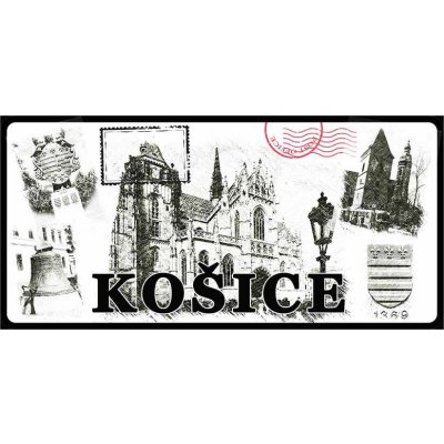 Mesto Košice - ceduľa 30cm x 20cm Plechová tabuľa – Sleviste.cz