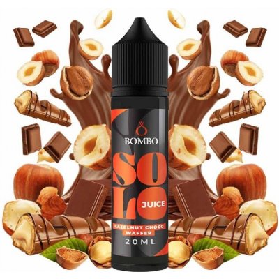 Bombo Solo Juice Hazelnut Choco Waffer S & V 20 ml – Sleviste.cz