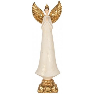 Clayre & Eef Dekorace figurka Anděl s korunkou - 27*18*78 cm – Hledejceny.cz