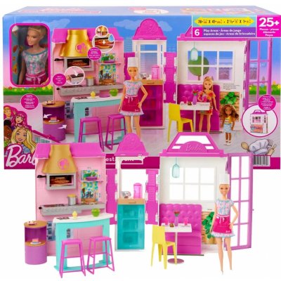 Barbie Restaurace s panenkou herní set HBB91 – Zboží Mobilmania