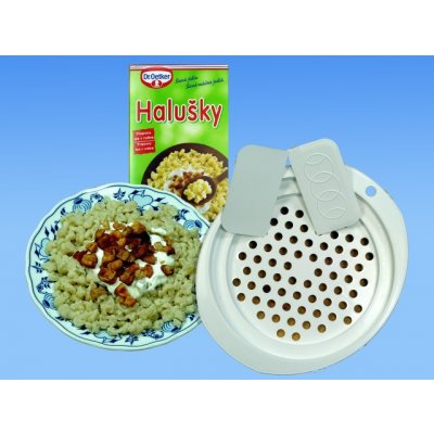 Cedník plast na halušky + 2 stěrky CZ – Sleviste.cz