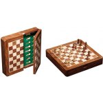 Šachy cestovní magnetické dřevěné DeLuxe 30 mm – Zbozi.Blesk.cz