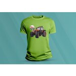 Sandratex dětské bavlněné tričko Traktor Zetor Forterra. lime – Zboží Dáma