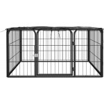 vidaXL Ohrádka pro psy 4 panely černá 50 x 100 cm práškovaná ocel – Zboží Dáma