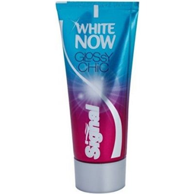 Signal White Now Glossy Chic zubní pasta s bělícím efektem 50 ml – Zboží Mobilmania