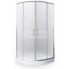Pevné stěny do sprchových koutů Roth Houston Neo Kout sprchový čtvrtkruhový s posuvnými dveřmi 90 x 90 x 190 cm, R550, profil: brillant, výplň: matt glass N0649