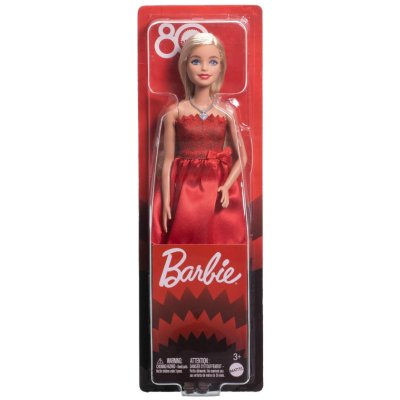 Barbie Red Dress Mattel 80 Year Anniversary – Zboží Dáma