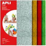 APLI pěnovka se třpytkami 210 x 297 mm mix 4 barev 4 ks – Sleviste.cz