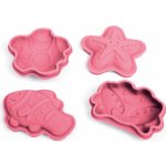 Bigjigs Toys Silikonové formičky růžové Coral – Zboží Dáma
