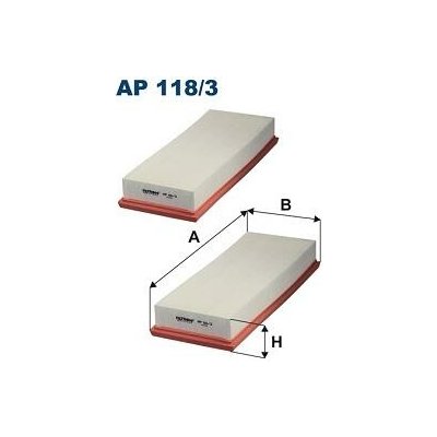 FILTRON vzduchový filtr AP 118/3-2x – Hledejceny.cz