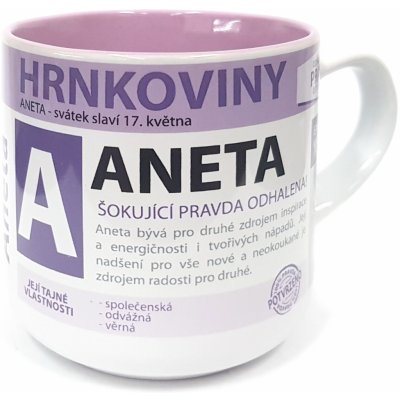 Nekupto Hrnkoviny Hrnek se jménem Aneta 400 ml od 146 Kč - Heureka.cz
