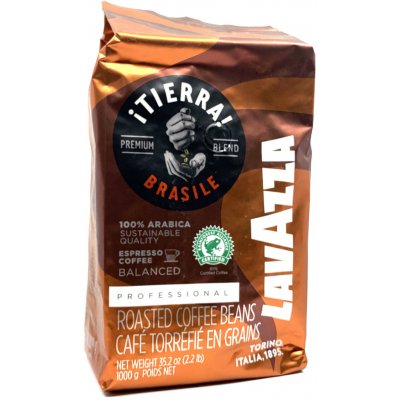 Lavazza Tierra Brazil 100% Arabika zrnková 1 kg – Hledejceny.cz
