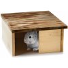 Domek pro hlodavce JK Animals Dřevěný domek Economic pro králíky 25 x 28 x 15 cm
