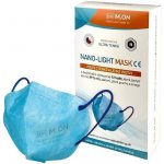 NANO M.ON - NANO LIGHT MASK, nano rouška ve tvaru respirátoru modrá 10 ks – Zbozi.Blesk.cz