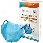 NANO M.ON - NANO LIGHT MASK, nano rouška ve tvaru respirátoru modrá 10 ks – Zboží Dáma