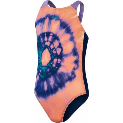 Speedo Placement Pulseback - ammonite blue/soft coral/aquarium/miami lilac