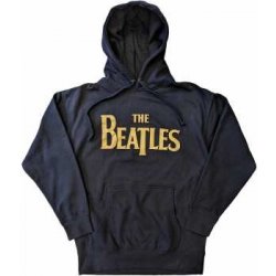 The Beatles Unisex Pullover Hoodie: Gold Drop T Logo