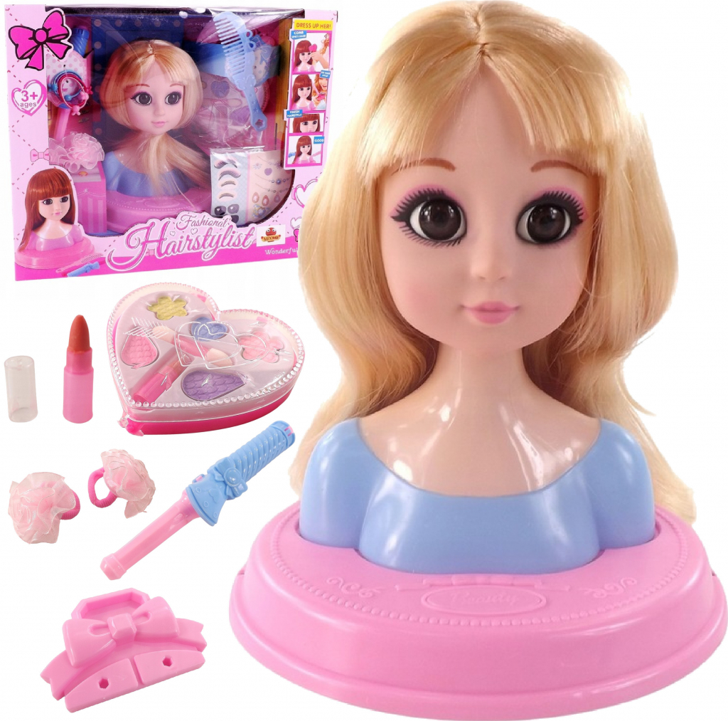 RKToys Česací hlava s příslušenstvím Lucinka Blond