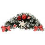 Chomik VÁNOČNÍ ZÁVĚSNÁ DEKORACE 46 CM BÍLO-ČERVENÁ *4206 – Hledejceny.cz
