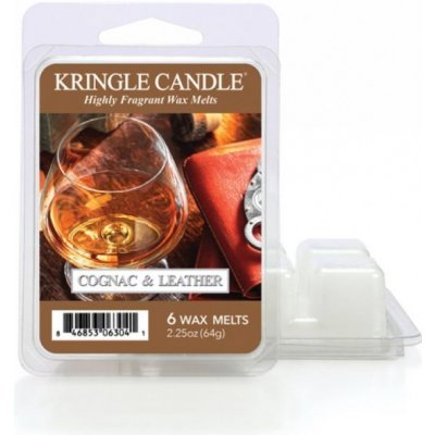 Kringle Candle Cognac & Leather Vonný Vosk 64 g – Hledejceny.cz