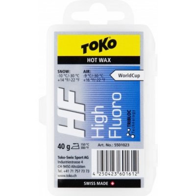 Toko HF Hot Wax Blue -10/-30°C 40 g 111324 – Hledejceny.cz