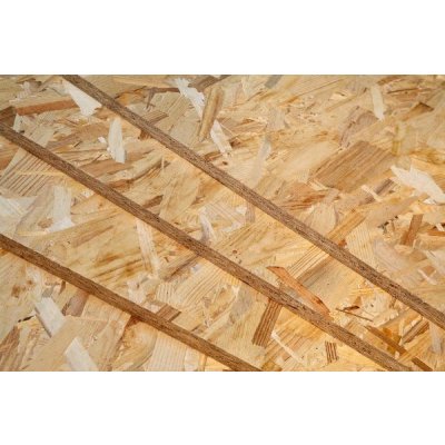 OSB deska ostrá hrana - rozměr 2500 x 1250 mm, síla 12 mm (dřevotřísková OSB deska tl.12mm rozměr 2500x1250 mm)