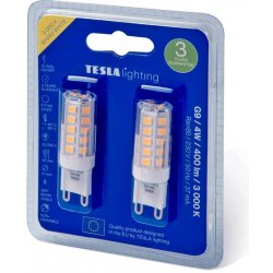 Tesla LED BULB, G9, 4W, 400lm, 3000K teplá bílá, 2ks G9000430-PACK2