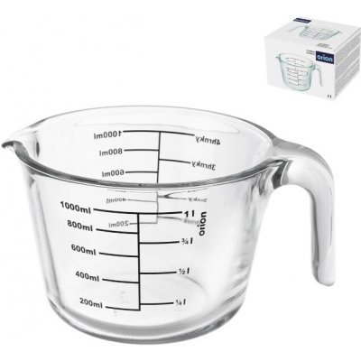 Odměrka 1L sklo borosilikát s výlevkou ORION – Sleviste.cz