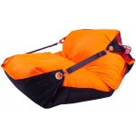 BeanBag 189x140 duo fluo orange black – Zboží Dáma