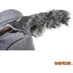 Little Angel rukavice DeLuxe tmavě šedá stříbrná prošev světle šedá – Zboží Dáma