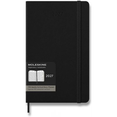 Moleskine PRO A5 týdenní 2027 černý – Hledejceny.cz