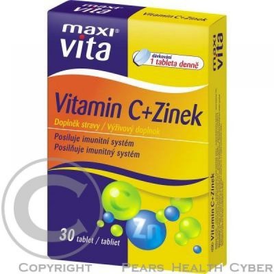 Maxivita Vitamin C Zinek 30 tablet – Zbozi.Blesk.cz