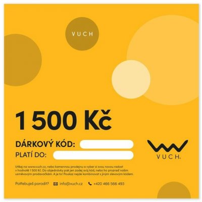 VUCH Elektronický dárkový poukaz v hodnotě 1500 Kč – Zbozi.Blesk.cz