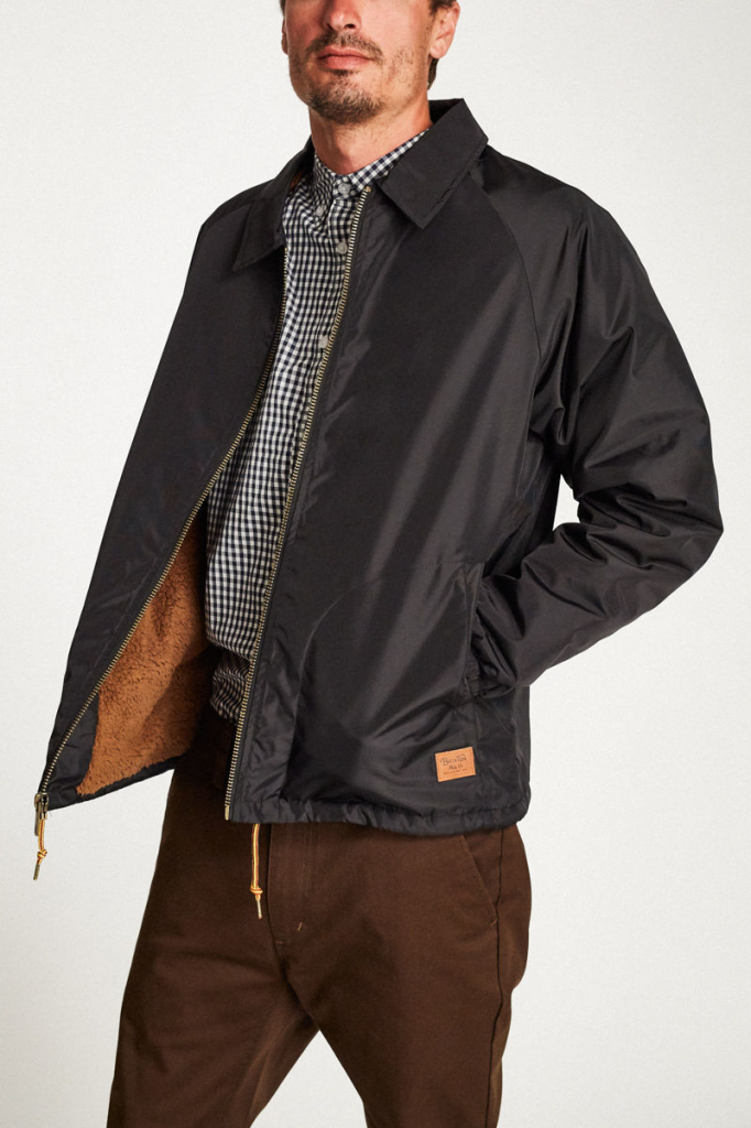 Brixton Claxton Collar Sherpa jacket black