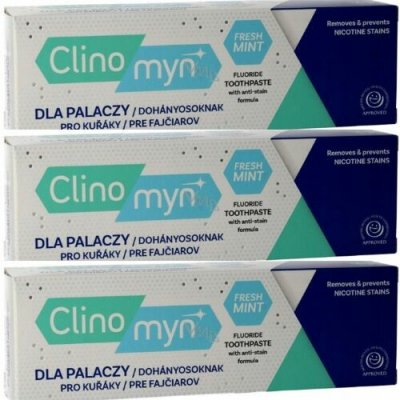 Clinomyn Fresh Mint pro kuřáky 3 x 75 ml – Hledejceny.cz